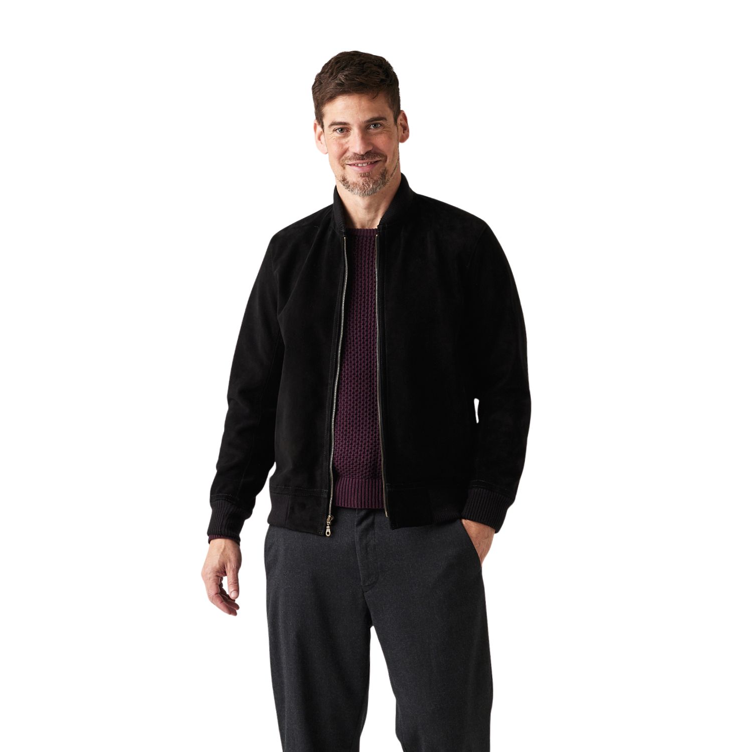 SUEDE JACKET FELIPPE BLACK (11) Suede jacket Felippe Black by Owen Barry