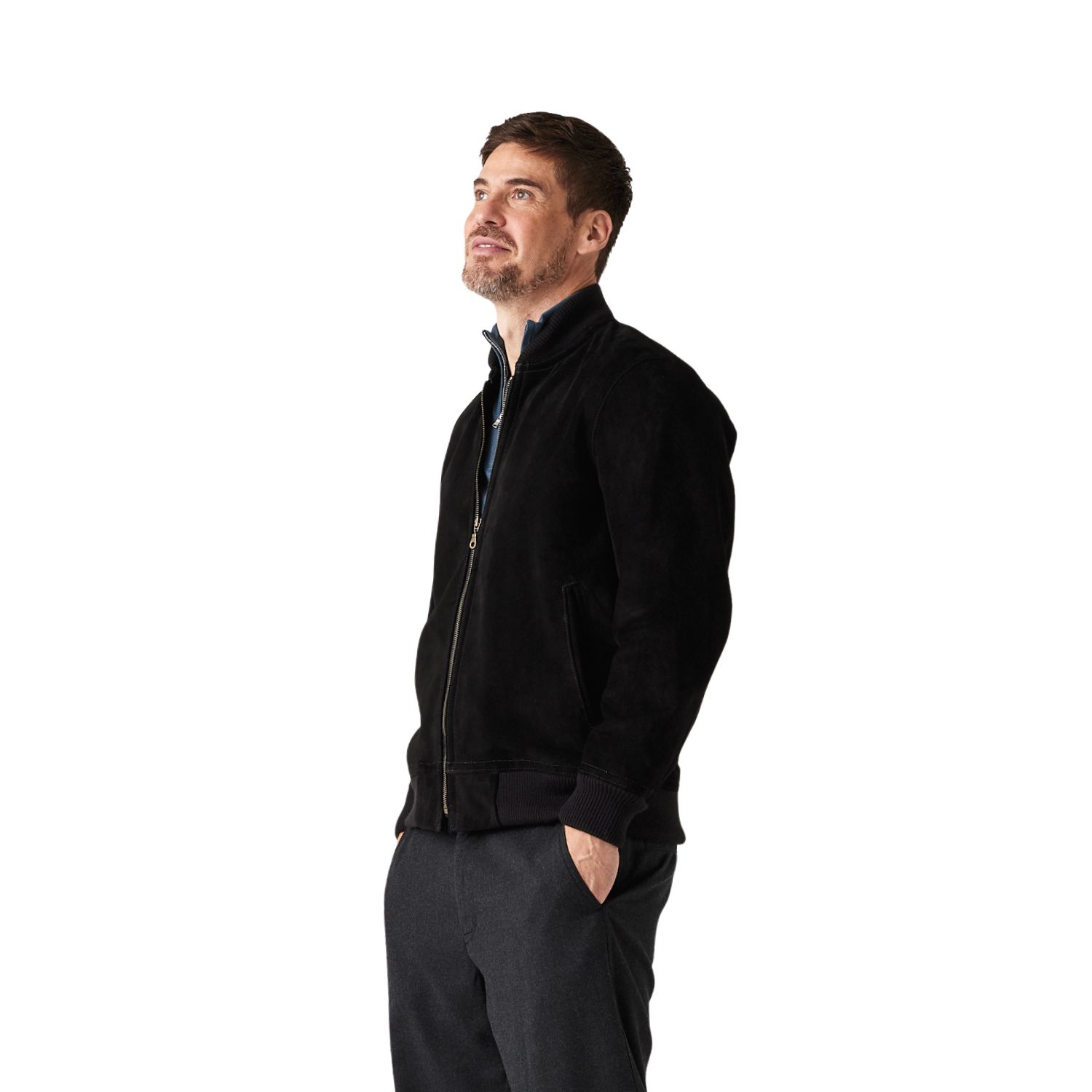 SUEDE JACKET FELIPPE BLACK (9) Suede jacket Felippe Black by Owen Barry