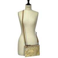 Thermus Gold Acido (2) Cowhide Leather Crossbody bag Gold Acido by Owen Barry