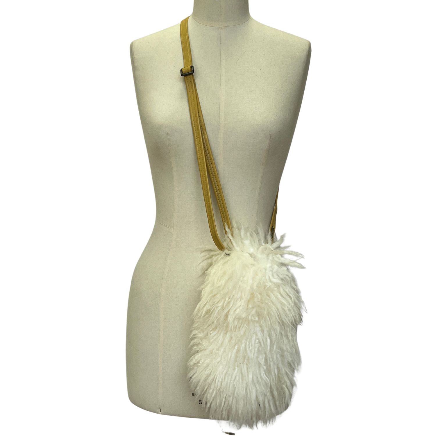 Willie Ivory Yetti (2) sHEEPSKIN CROSSBODY BAG -Ivory Yeti by Owen Barry