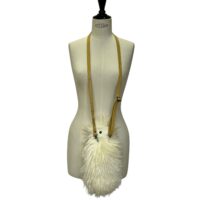 Willie Ivory Yetti (4) sHEEPSKIN CROSSBODY BAG -Ivory Yeti by Owen Barry