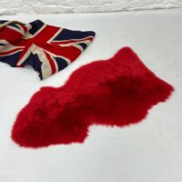 d1ca410c-6152-44f7-869f-7b5ef07e4443 SHEEPSKIN RUG ROYAL RED SINGLE