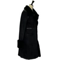 sHEEPSKIN COAT AVERY BLACK MERINO (2) Sheepskin Full Length Coat Avery in Black by Owen Barry