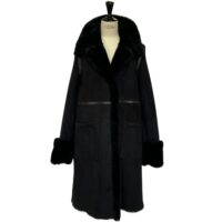 sHEEPSKIN COAT AVERY BLACK MERINO (3) Sheepskin Full Length Coat Avery in Black by Owen Barry