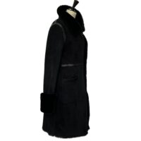 sHEEPSKIN COAT AVERY BLACK MERINO (6) Sheepskin Full Length Coat Avery in Black by Owen Barry