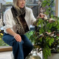 sheepskin scarf oreo