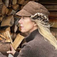 Sheepskin Cap Ronnie Leopard Sheepskin Cap Ronnie Leopard