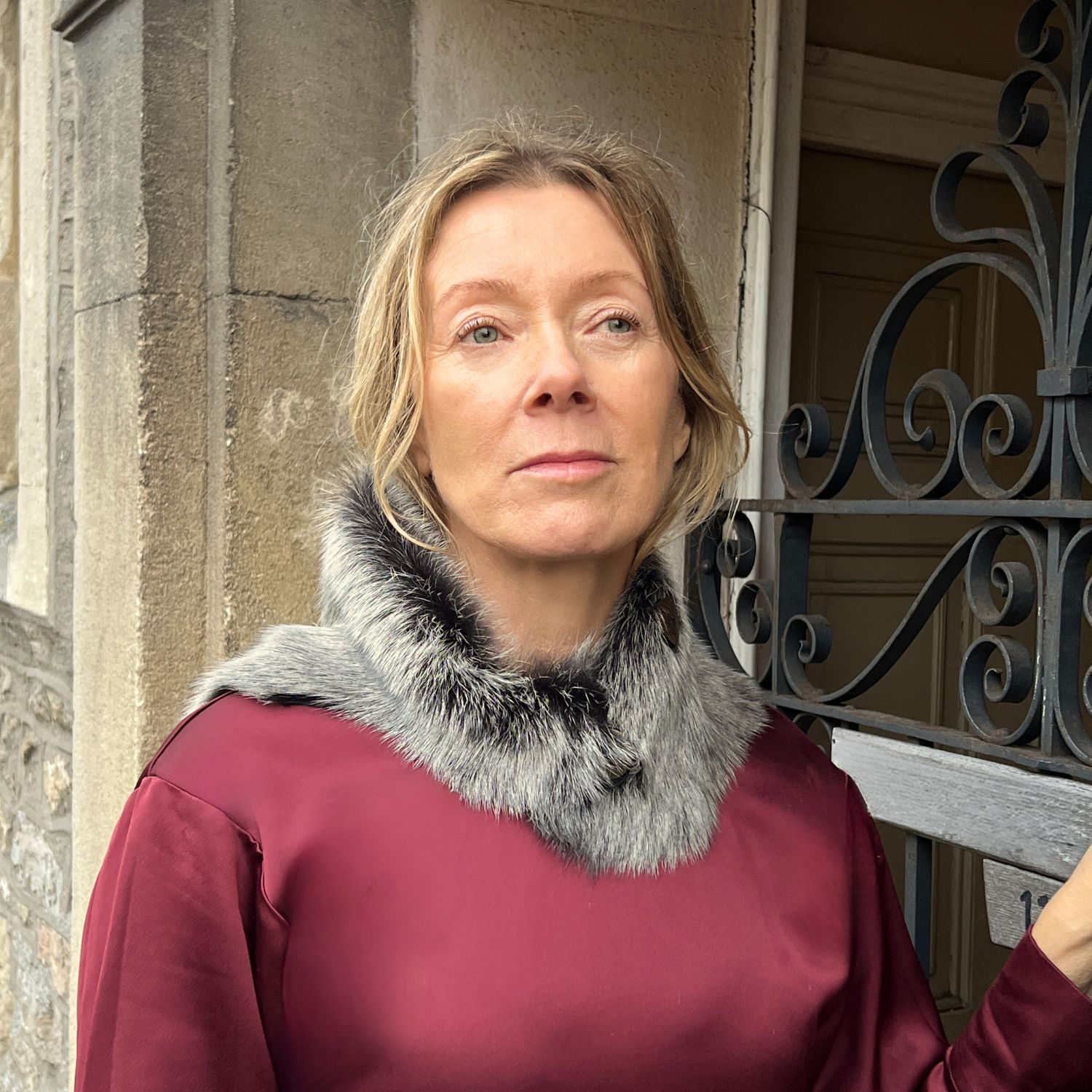 BLACK BRIZA AILSA Black Brisa Sheepskin Ailsa Shrug