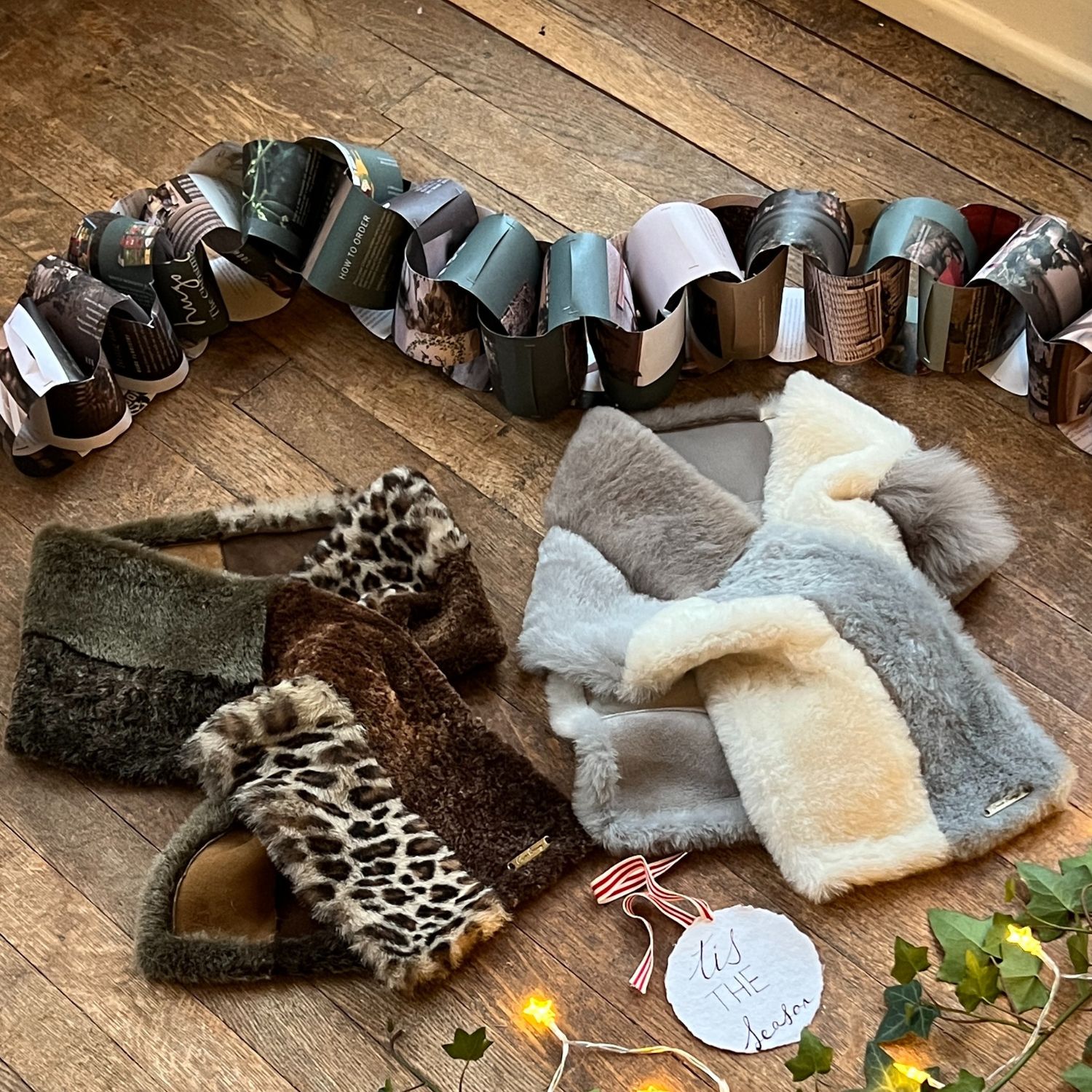 Sheepskin Scarf Oreo