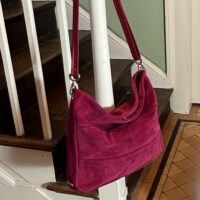 Marizion Suede Crossbody bag Passion