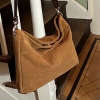 Marizion Suede Crossbody bag ginger