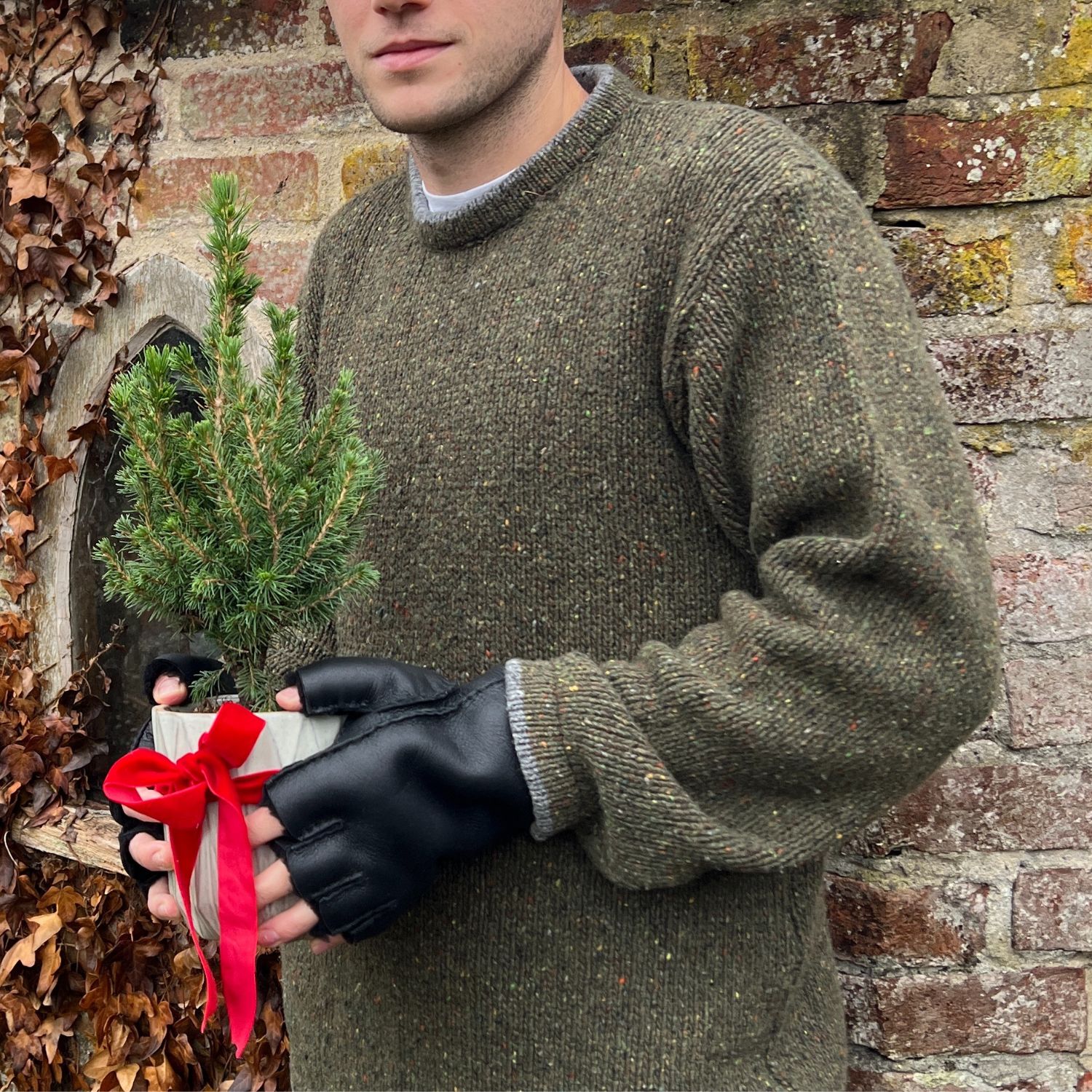 Sheepskin Mens Gloves Black Napalan (3) Sheepskin Mens Gloves Black Napalan