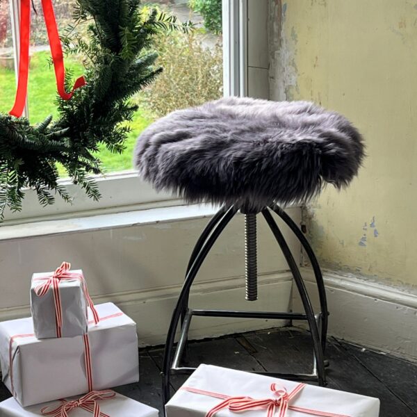 Sheepskin Seatpad Charcoal Grey