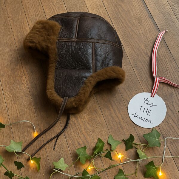 Sheepskin Trapper hat Gullen Brown IZL