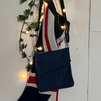 Suede Z Top Sac Navy Blue Suede Z Top Sac Navy Blue