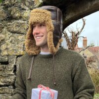 Sheepskin Trapper hat Gullen Brown IZL