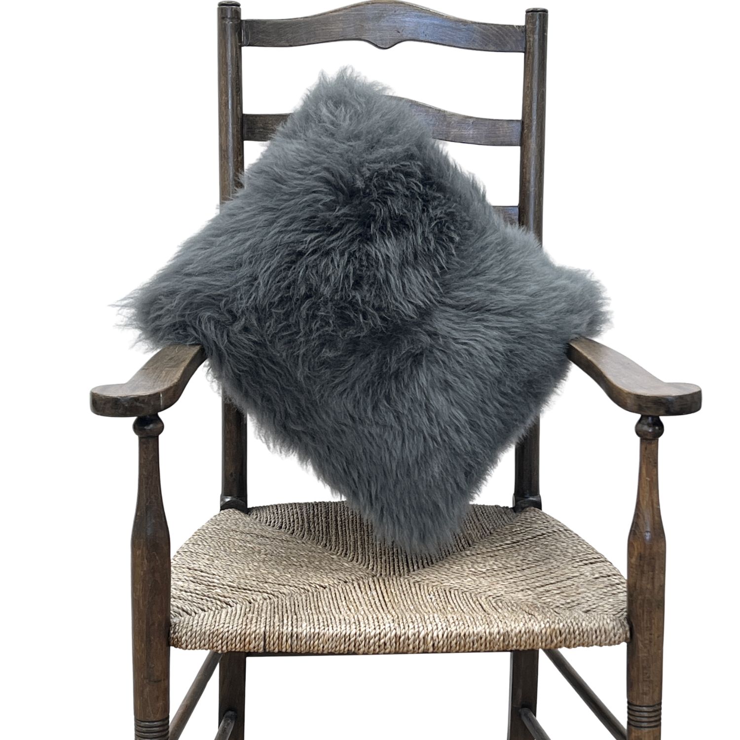 Sheepskin Luxe Grey Cushion