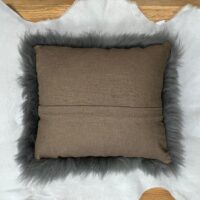 Sheepskin Luxe Grey Cushion