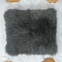 Sheepskin Luxe Grey Cushion