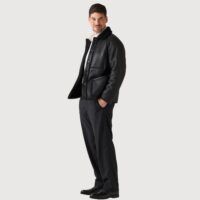 Sheepskin Jacket Fletcher Black Curly Napalan