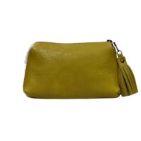 Tigres Tassle purse Ariel Cowhide on Old Gold Leather