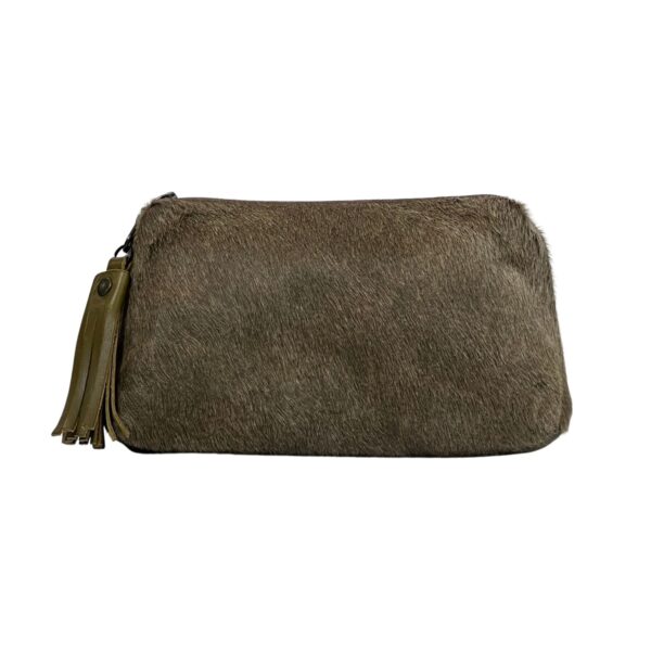 Tigres Tassle purse Bray Cowhide on OLive Leather