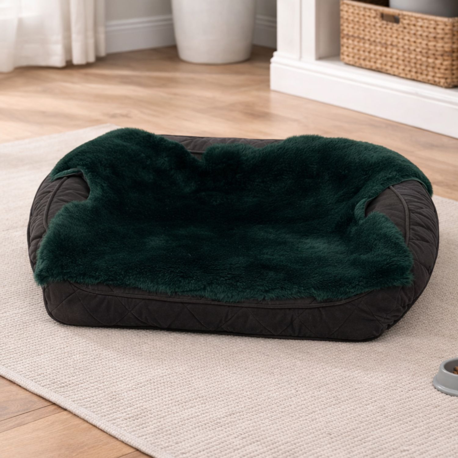 Sheepskin Pet Rug Forest Pine