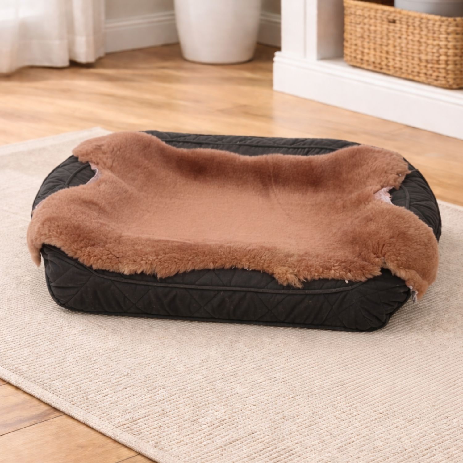 Sheepskin Pet Rug Rose Gold