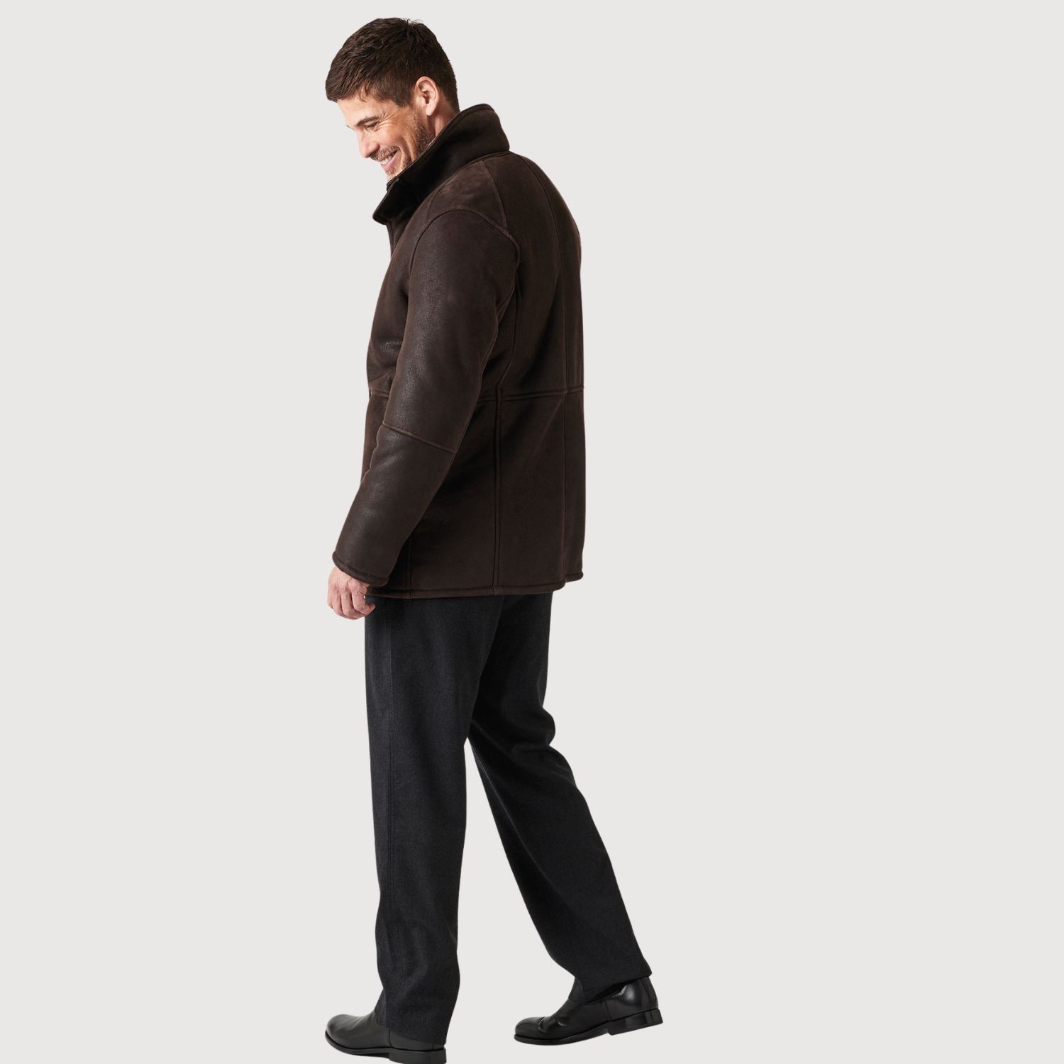 Sheepskin Jacket Hurricane Brown Giles (1)