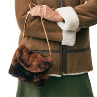 Sheepskin Shoulder Bag Boo Muscat