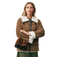 Sheepskin Shoulder Bag Boo Muscat