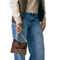 Sheepskin Shoulder Bag Boo Polar Brown (1) Sheepskin Shoulder Bag Boo Polar Brown