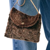 Sheepskin Shoulder Bag Boo Polar Brown (2) Sheepskin Shoulder Bag Boo Polar Brown