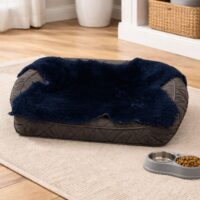 Sheepskin Pet Rug Royal Blue