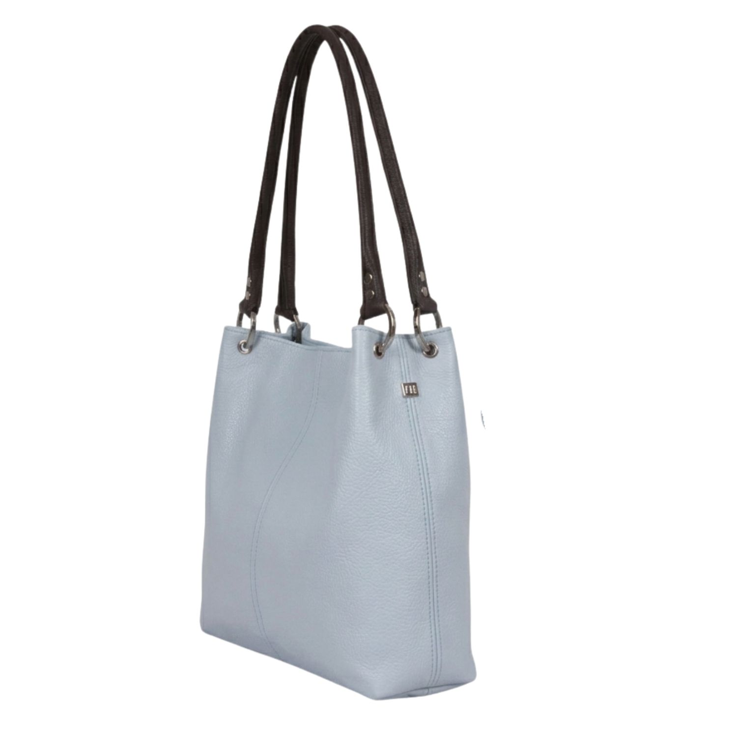 Leather Shoulder Bag Kos Blue Dudley (2)