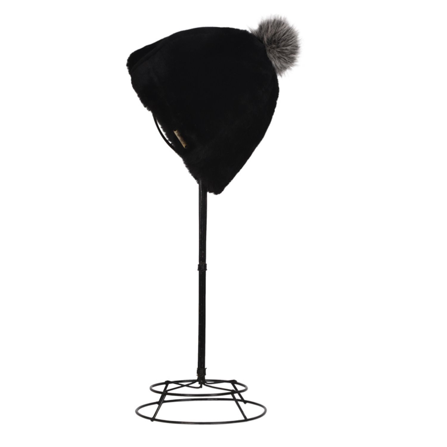 Sheepskin Black Beanie Pull On Joni (1)