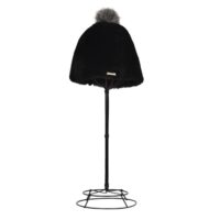 Sheepskin Black Beanie Pull On Joni (1)