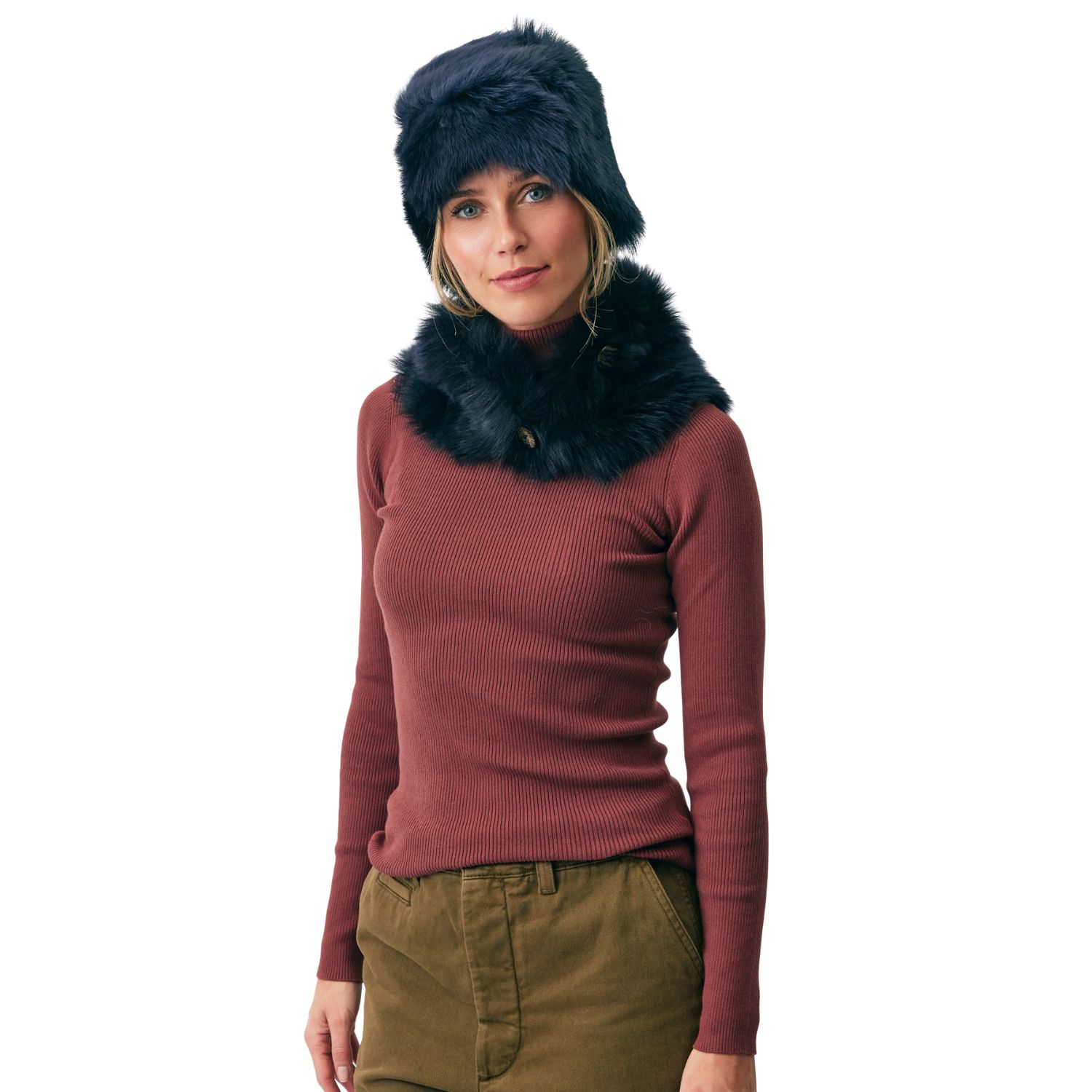 Sheepskin Toscana Hat Joanna Navy