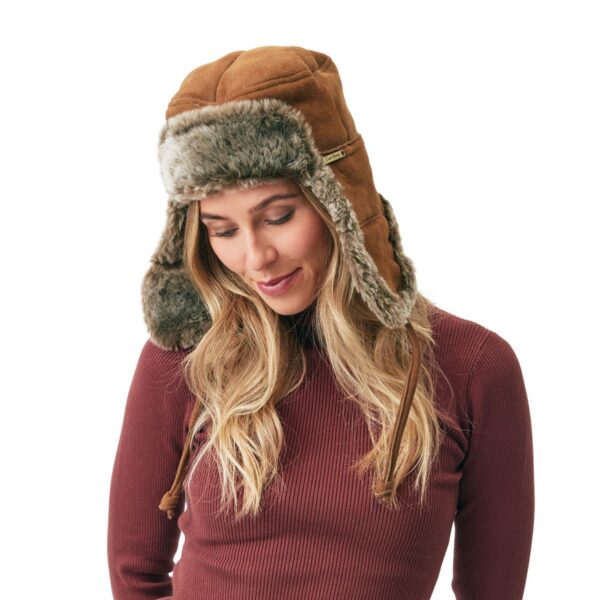 Sheepskin Trapper Hat Ottoman