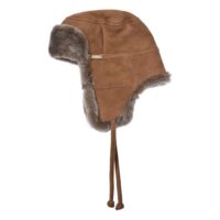 Sheepskin Trapper Hat Ottoman Tan Garth (2) Sheepskin Trapper Hat Ottoman