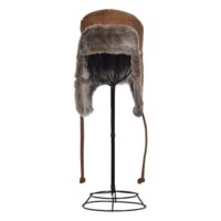 Sheepskin Trapper Hat Ottoman Tan Garth (5) Sheepskin Trapper Hat Ottoman