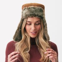 Sheepskin Trapper Hat Ottoman Tan Garth (8) Sheepskin Trapper Hat Ottoman